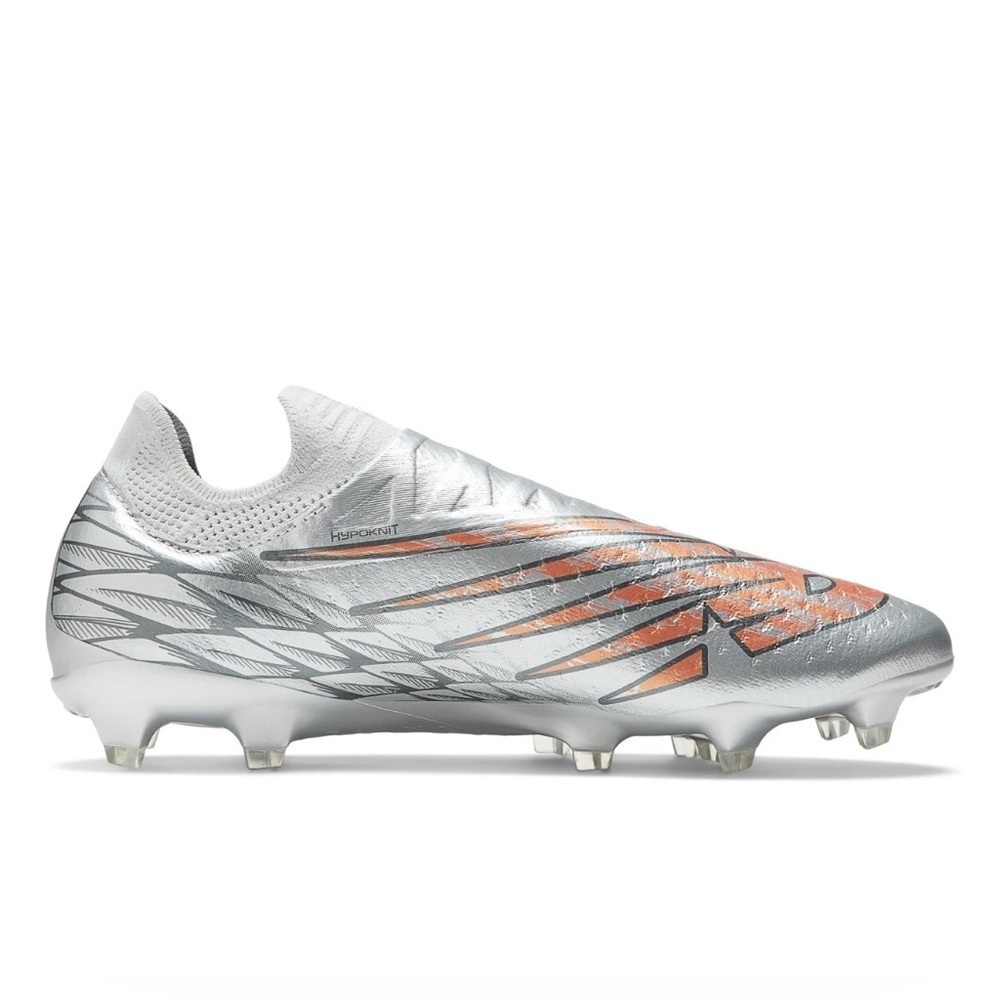 New Balance Furon v7 Pro FG Soccer Cleats Silver/Gray Size 8 (NWOB)
